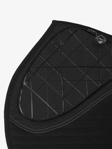 LeMieux Soft Shell Anti Slip EuroJump Square Black One Size Black Saddle Pads