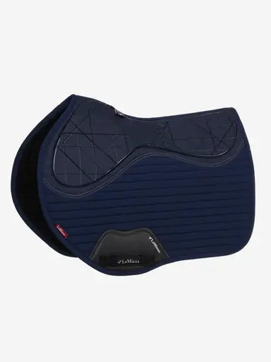 LeMieux Soft Shell Anti Slip EuroJump Square Navy Navy Saddle Pads