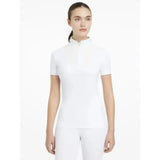 Lemieux Sophia Short Sleeve Pleated Show Shirt White White UK 6 Show Shirts