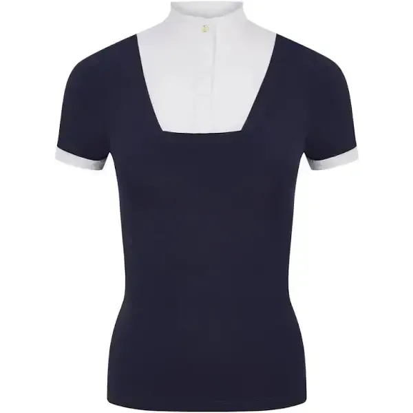 LeMieux Sophia Short Sleeve Show Shirt Navy Navy UK 6 Show Shirts