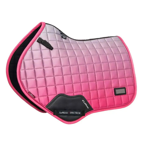 LeMieux Spectrum Close Contact Square Watermelon Grey/Watermelon Small/Medium Saddle Pads & Numnahs Barnstaple Equestrian Supplies