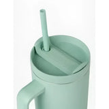 Mint green lemieux sports cup aqua insulated tumbler with matching straw and lid for on-the-go drinks