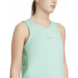 Mint green sleeveless lemieux sports vest aqua with subtle side paneling and small embroidered chest logo
