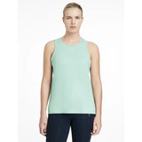 A light mint green sleeveless lemieux sports vest aqua with a subtle chest logo perfect for workouts