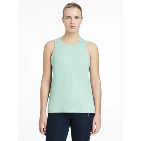A light mint green sleeveless lemieux sports vest aqua with a subtle chest logo perfect for workouts