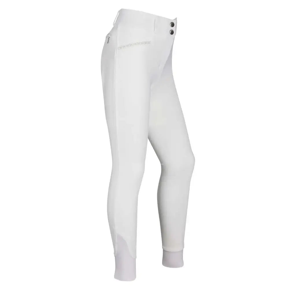 LeMieux St Tropez Youth Breeches White White 9-10 Years Riding Breeches Barnstaple Equestrian Supplies