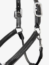 LeMieux Stitched Leather Headcollar Black Cob Black Leather Headcollars