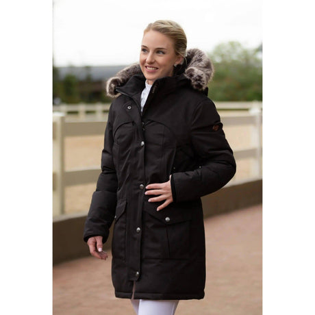 LeMieux Storm Coat Black UK 6 Black LeMieux Outdoor Coats & Jackets Barnstaple Equestrian Supplies