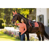 Lemieux Suede Close Contact Square Apricot Small/Medium Saddle Pads