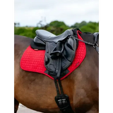 LeMieux Suede Close Contact Square Chilli Chilli Small/Medium Saddle Pads