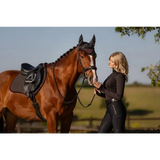 Lemieux Suede Close Contact Square Cinder Small/Medium Cinder Saddle Pads
