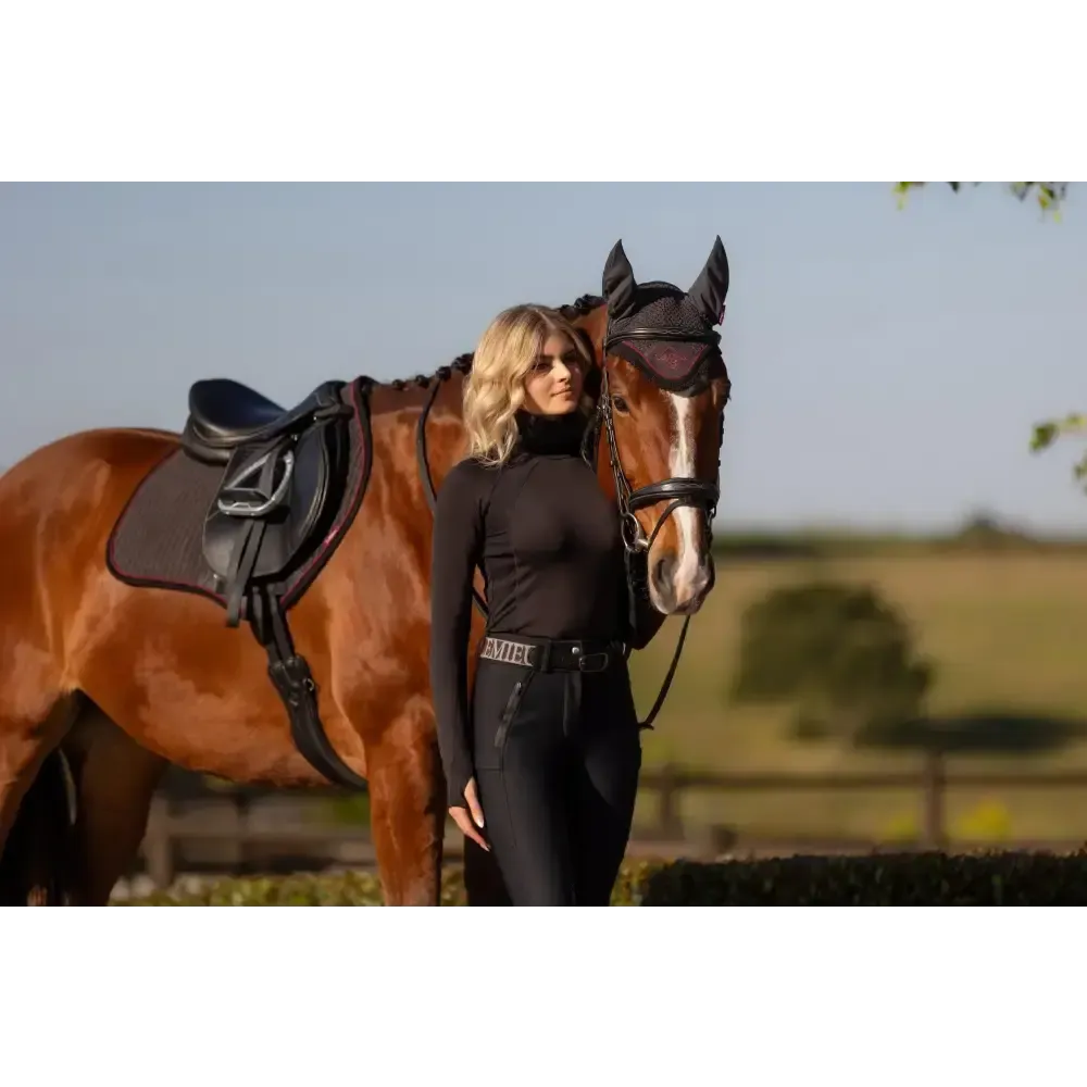 Lemieux Suede Close Contact Square Cinder Small/Medium Cinder Saddle Pads