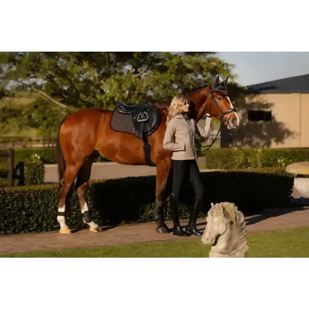 Lemieux Suede Close Contact Square Cinder Small/Medium Cinder Saddle Pads