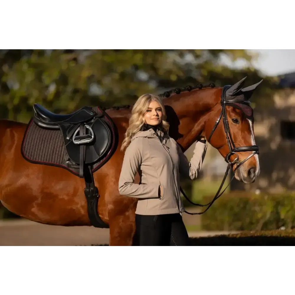 Lemieux Suede Close Contact Square Cinder Small/Medium Cinder Saddle Pads