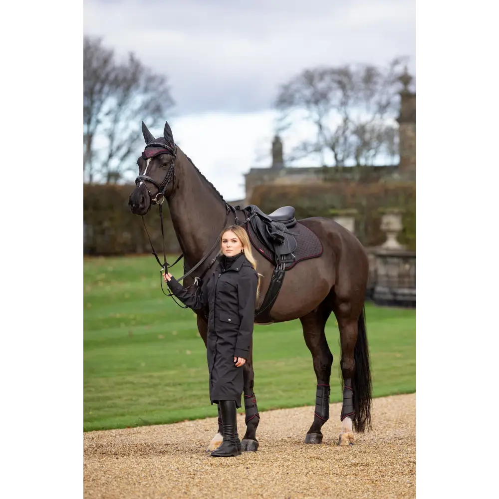 Lemieux Suede Close Contact Square Cinder - Saddle Pads & Numnahs