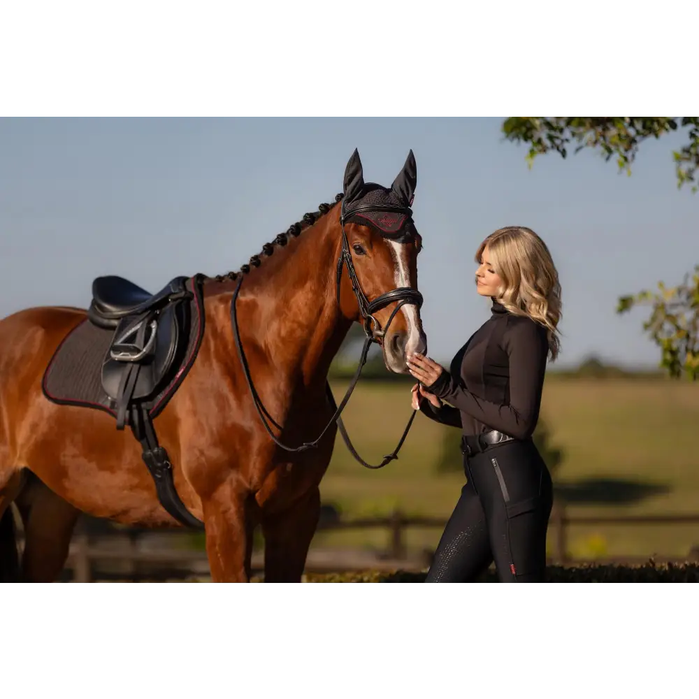 Lemieux Suede Close Contact Square Cinder - Saddle Pads & Numnahs