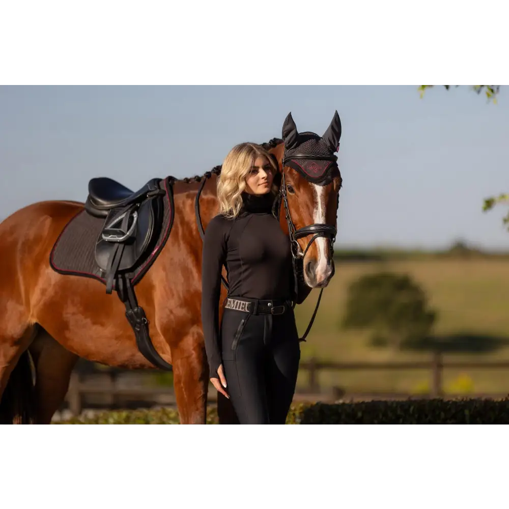 Lemieux Suede Close Contact Square Cinder - Saddle Pads & Numnahs