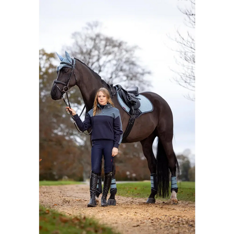 Lemieux Suede Close Contact Square Glacier - Saddle Pads & Numnahs