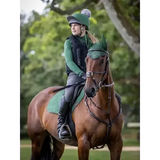 LeMieux Suede Close Contact Square Hunter Green Hunter Green Small/Medium Saddle Pads