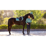 Lemieux Suede Close Contact Square Lagoon Lagoon Small/Medium Saddle Pads