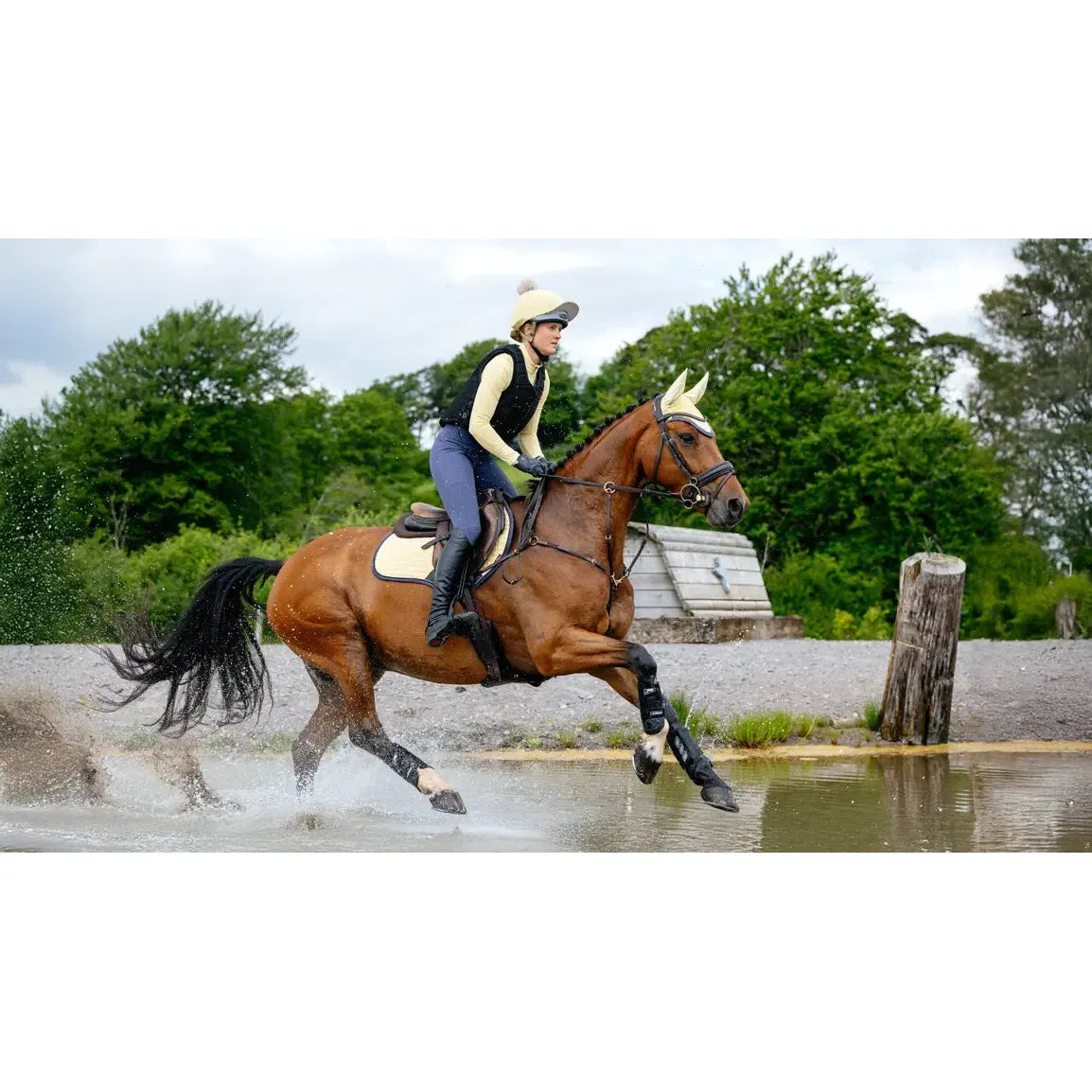 Lemieux Suede Close Contact Square Mimosa Mimosa Small/Medium Saddle Pads