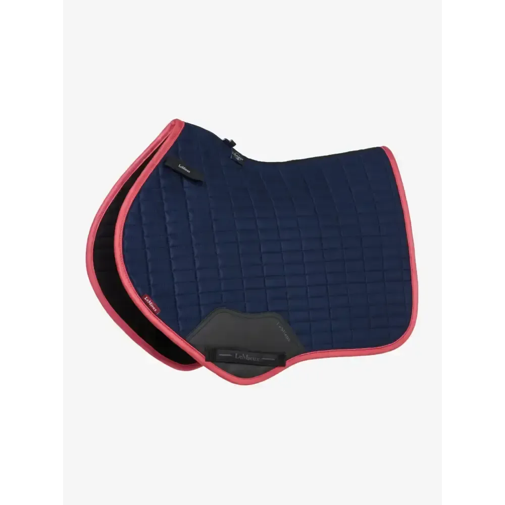 Lemieux Suede Close Contact Square Navy/Cranberry Navy/Cranberry Small/Medium Saddle Pads