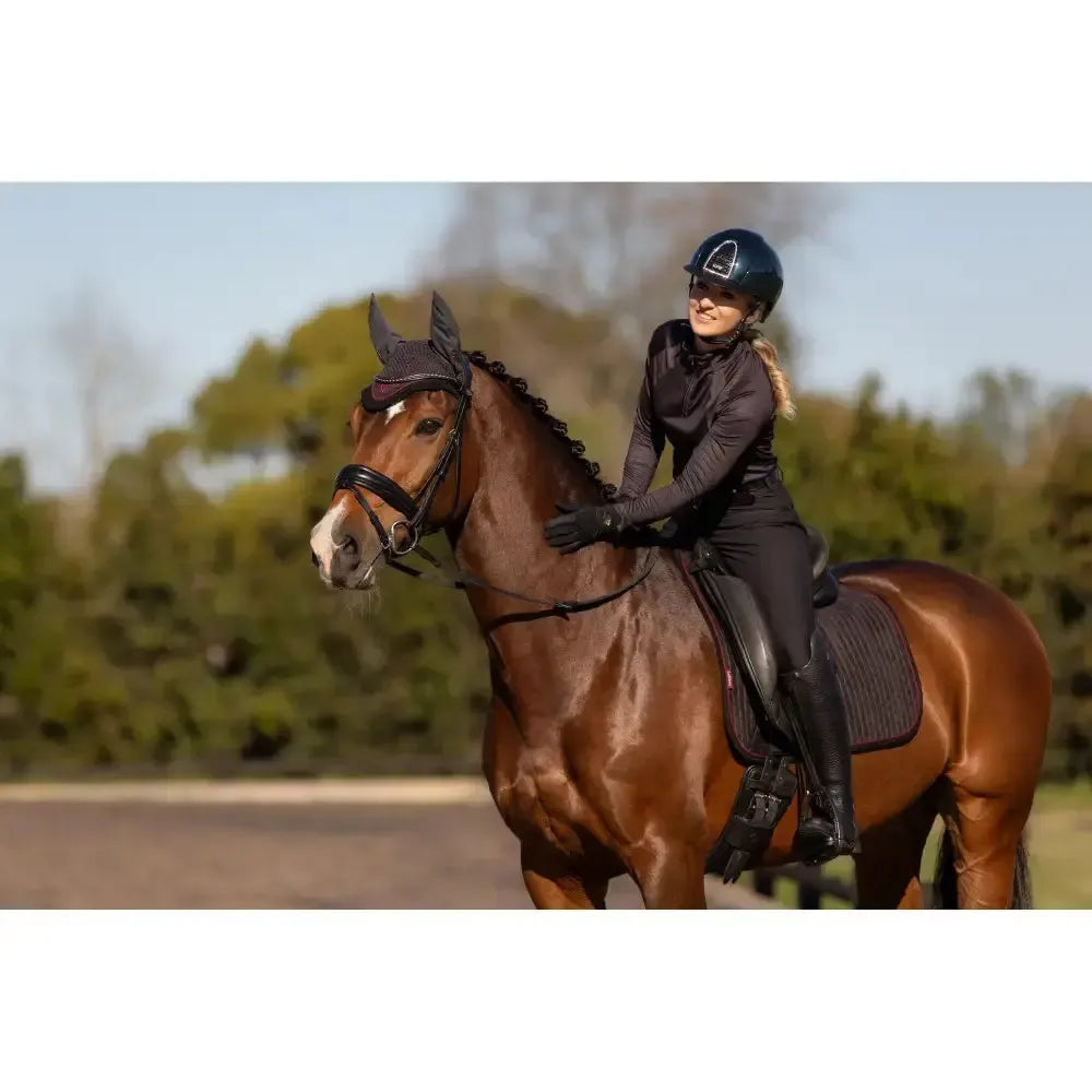 Lemieux Suede Dressage Square Cinder Small/Medium Cinder Dressage Saddle Pads