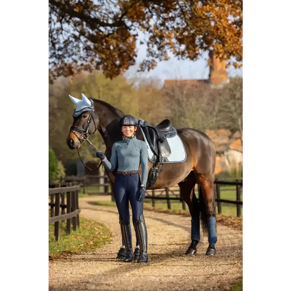 Lemieux Suede Dressage Square Glacier Small/Medium Glacier Dressage Saddle Pads