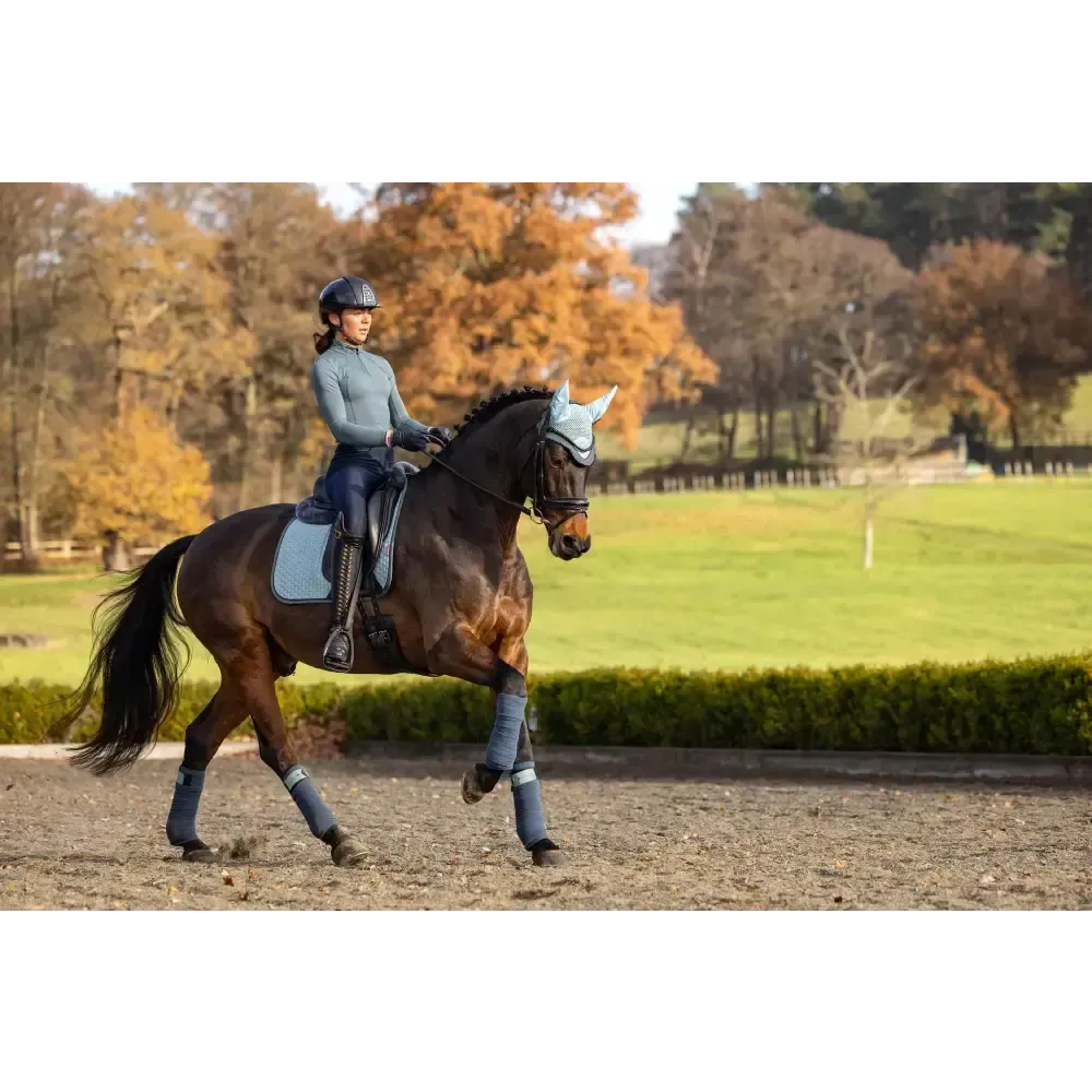 Lemieux Suede Dressage Square Glacier Small/Medium Glacier Dressage Saddle Pads