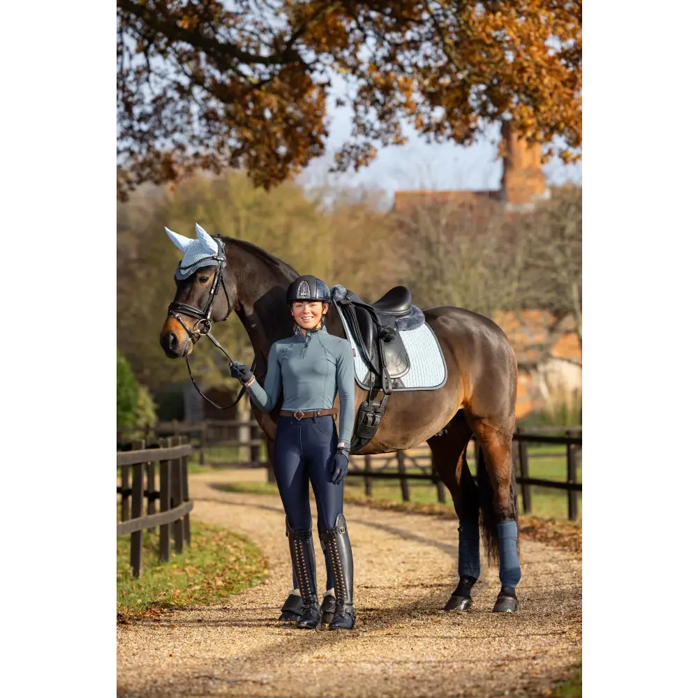 Lemieux Suede Dressage Square Glacier - Saddle Pads & Numnahs