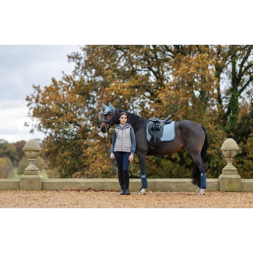 Lemieux Suede Dressage Square Glacier - Saddle Pads & Numnahs