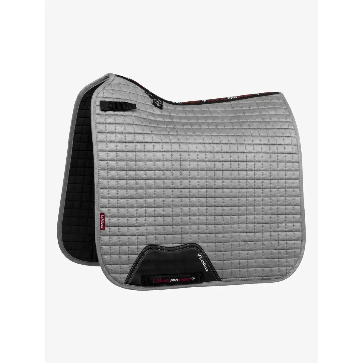 LeMieux Suede Dressage Square Grey Large Grey Dressage Saddle Pads