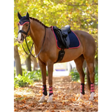 Lemieux Suede Dressage Square Navy/Cranberry Navy/Cranberry Small/Medium Dressage Saddle Pads