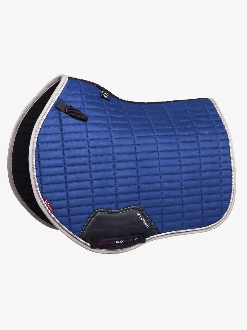 LeMieux Suede EuroJump Square Benetton Blue Large Benetton Blue Saddle Pads