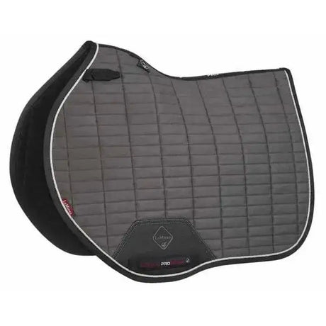 Lemieux Suede EuroJump Square Grey Grey Large Saddle Pads & Numnahs Barnstaple Equestrian Supplies