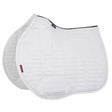 Lemieux Suede EuroJump Square White White Large Saddle Pads
