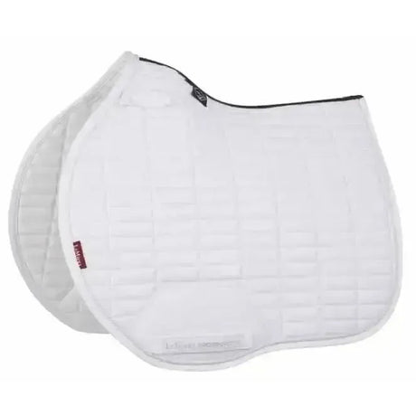 Lemieux Suede EuroJump Square White White Large Saddle Pads