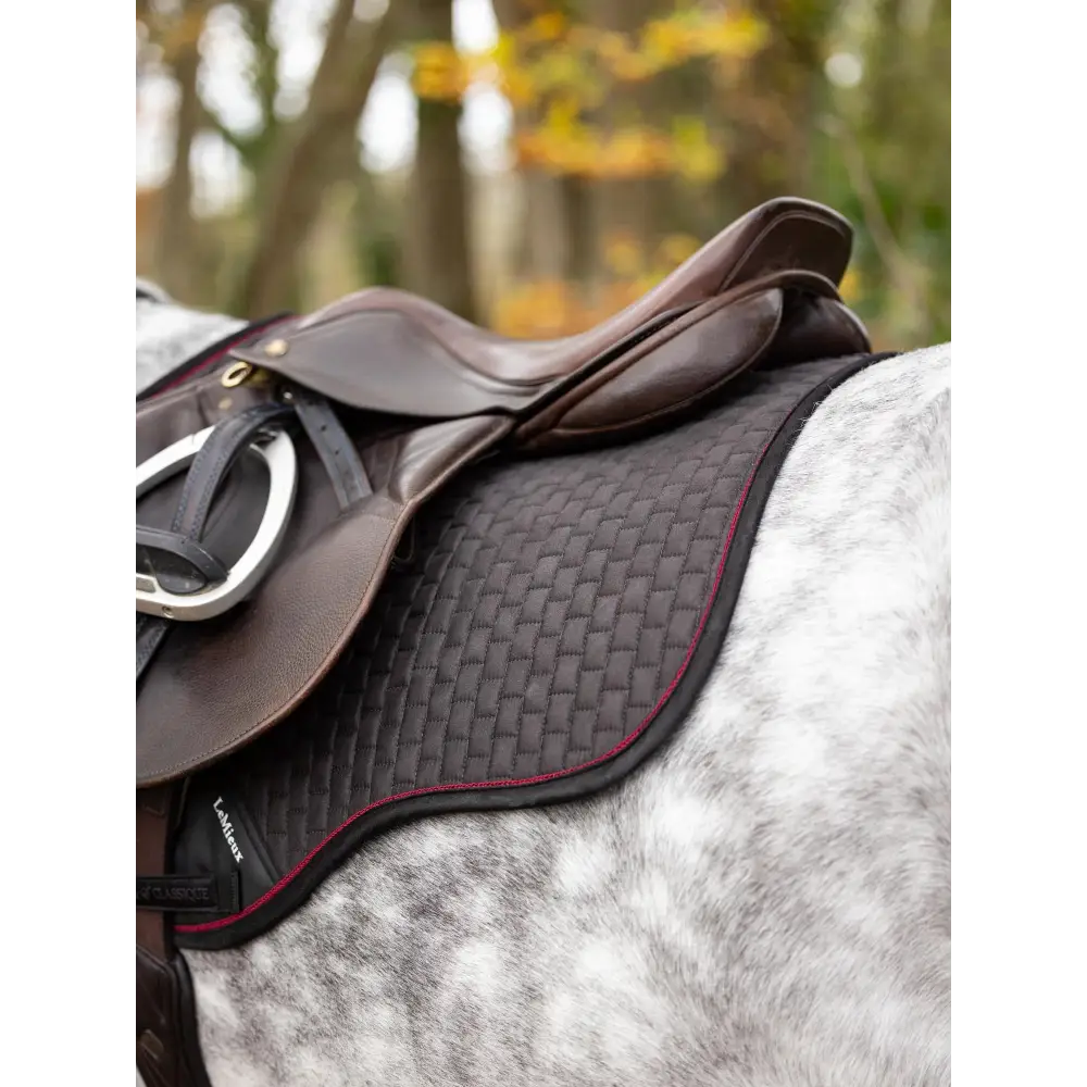 Lemieux Suede GP Square Cinder - Saddle Pads & Numnahs