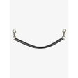 Black leather lemieux tail strap with silver metal clasps pliable fillet strap for arika rug horse use