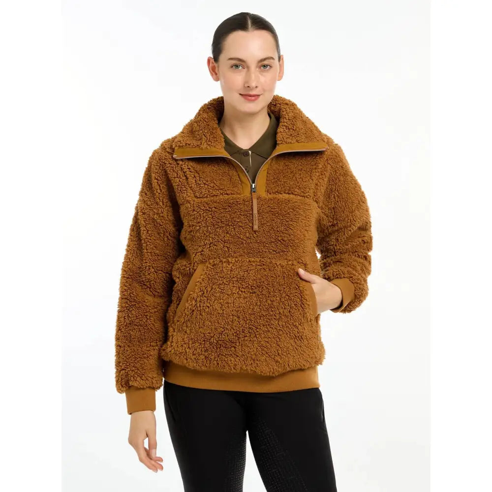 Lemieux Tara Teddy Fleece Ginger Front