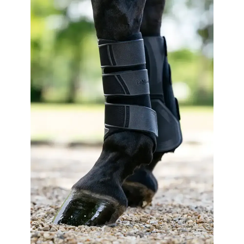 LeMieux Technical Brushing Boot Black Black Medium Brushing Boots