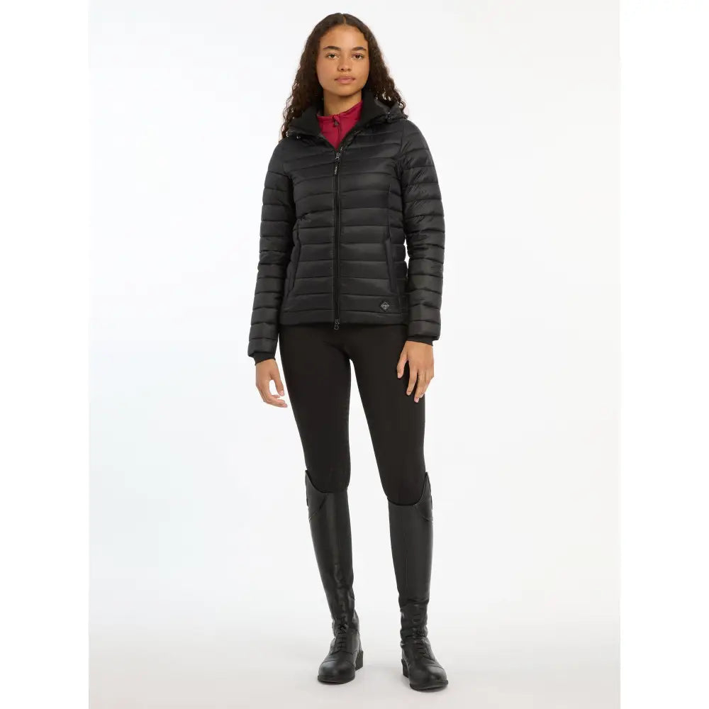 Lemieux Tilly Hooded Puffer Jacket Black UK 6 Black Coats & Jackets