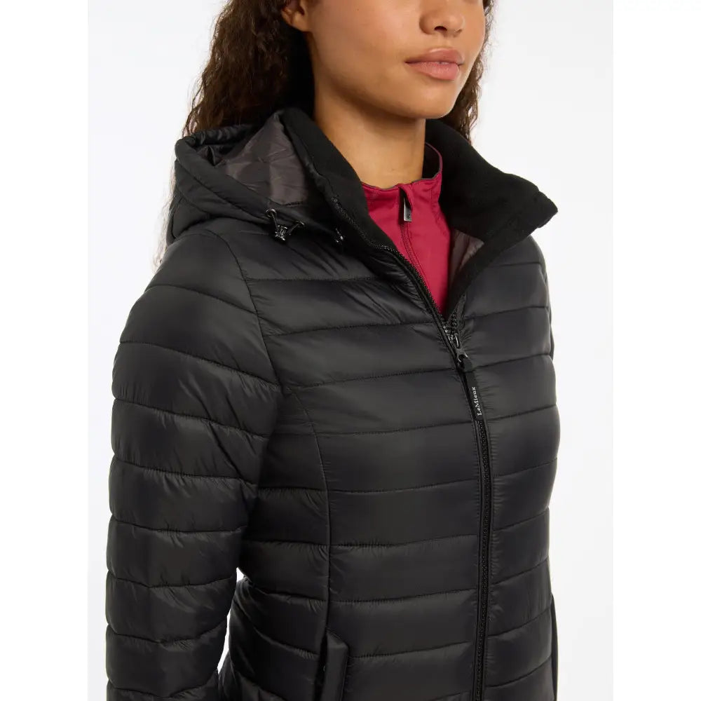Lemieux Tilly Hooded Puffer Jacket Black UK 6 Black Coats & Jackets