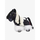 Black and white lemieux tiny pony razzle toy pony with fluffy mane tail and plush feet perfect for kids