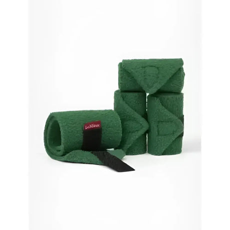 Green felt lemieux toy pony bandages hunter green with black velcro strap and red lemieux logo