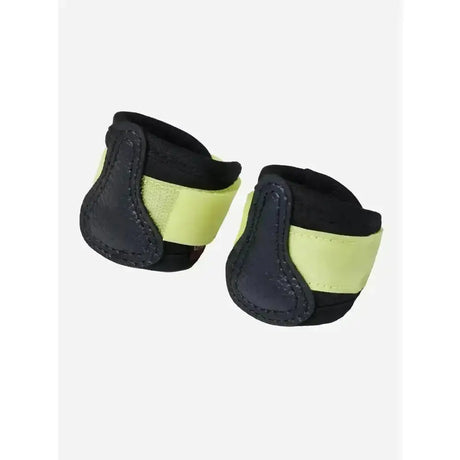 Black and neon yellow lemieux toy pony boots kiwi with stitched leather detailing for small ponies