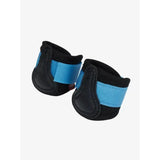Black and light blue lemieux toy pony boots pacific with padded design for comfort and protection