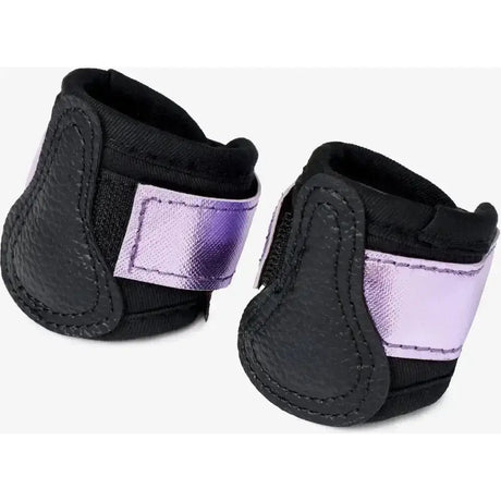 Black lemieux toy pony boots purple shimmer with shiny metallic purple strap for a special sparkly lemieux look