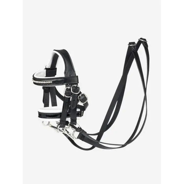 LeMieux Toy Pony Double Bridle Black with reins and noseband for ponies