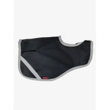 Black lemieux toy pony exercise sheet navy with gray trim and diagonal stripe for pony exercise use